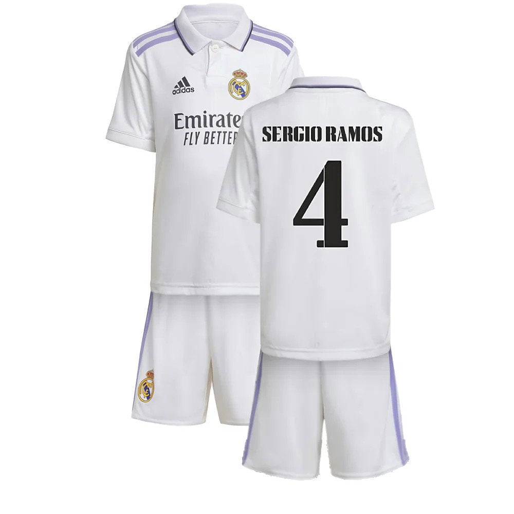2022-2023 Real Madrid Home Mini Kit (SERGIO RAMOS 4)_0