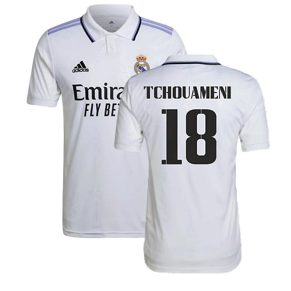 2022-2023 Real Madrid Home Shirt (TCHOUAMENI 18)_0