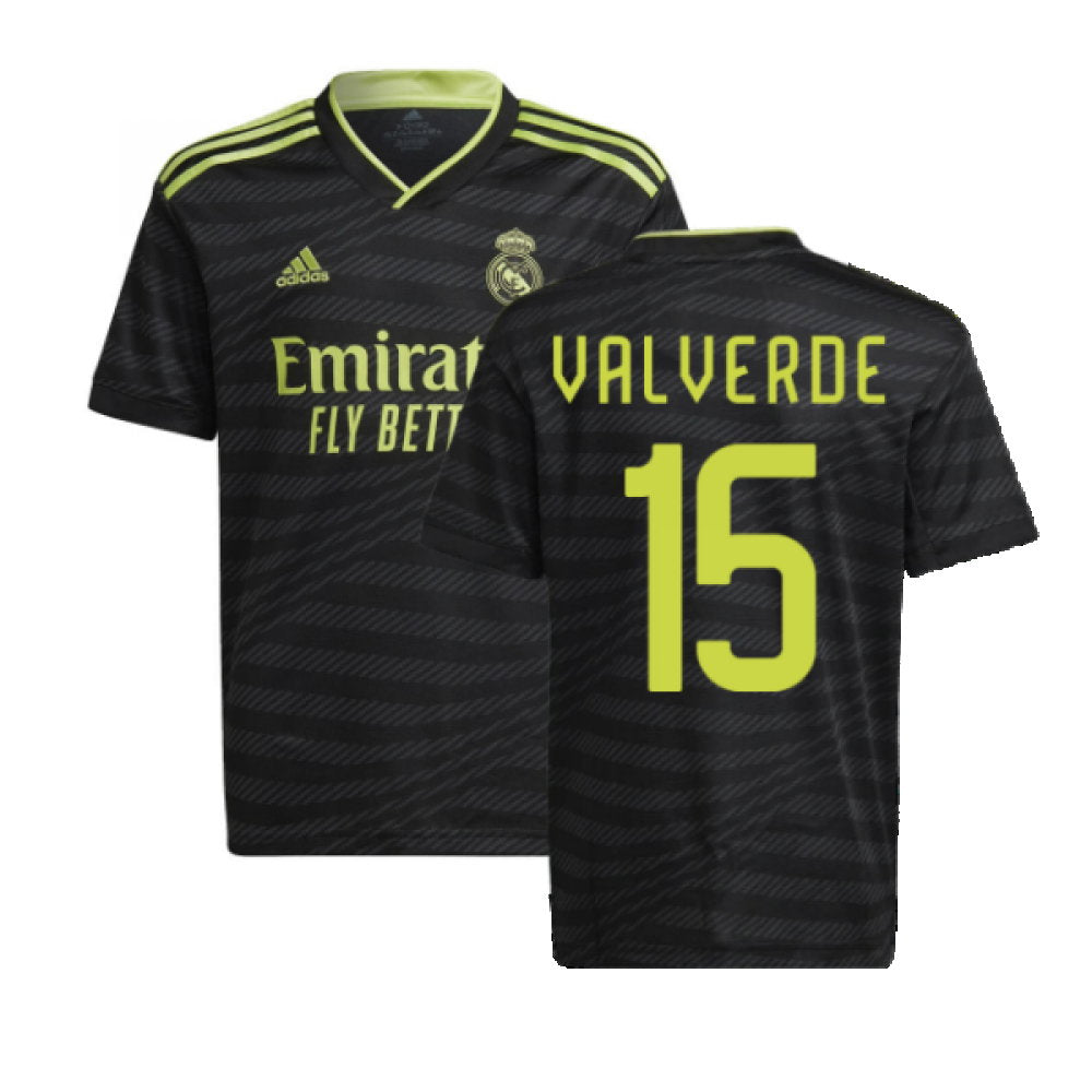 2022-2023 Real Madrid Third Shirt (Kids) (VALVERDE 15)_0