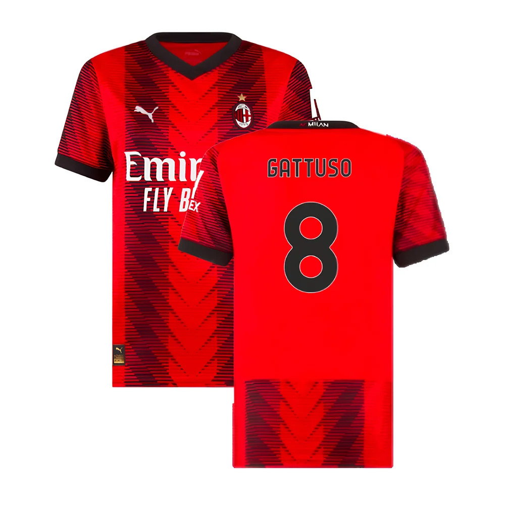 2023-2024 AC Milan Home Shirt (Ladies) (Gattuso 8)_0