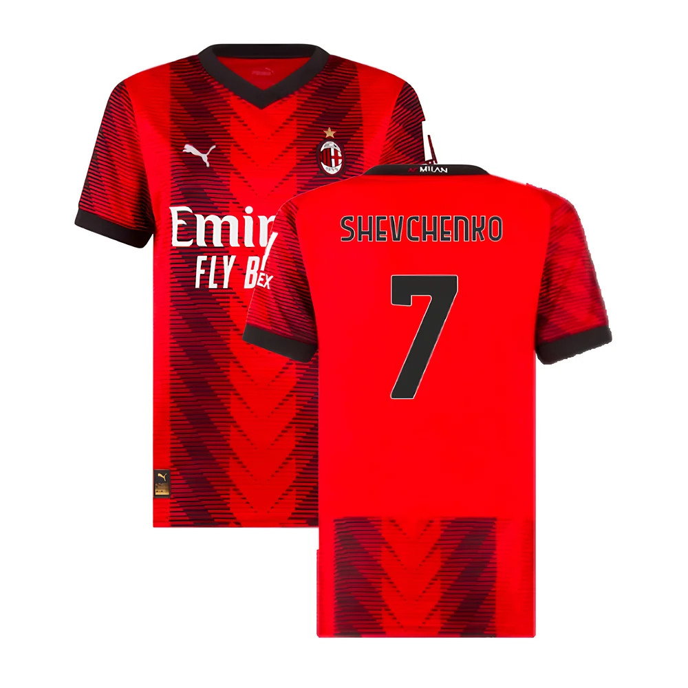 2023-2024 AC Milan Home Shirt (Ladies) (Shevchenko 7)_0