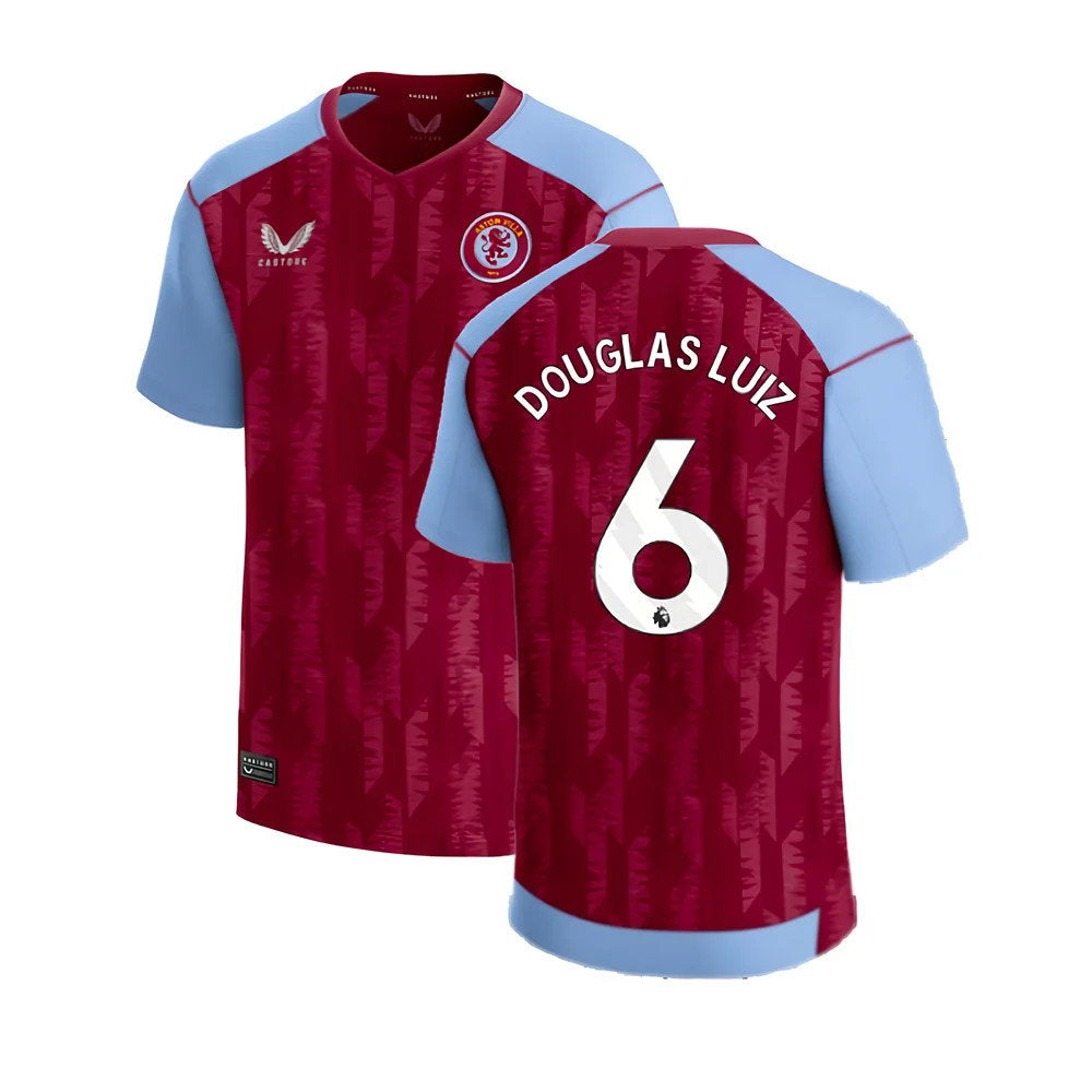 2023-2024 Aston Villa Home Shirt (Kids) (Douglas Luiz 6)_0