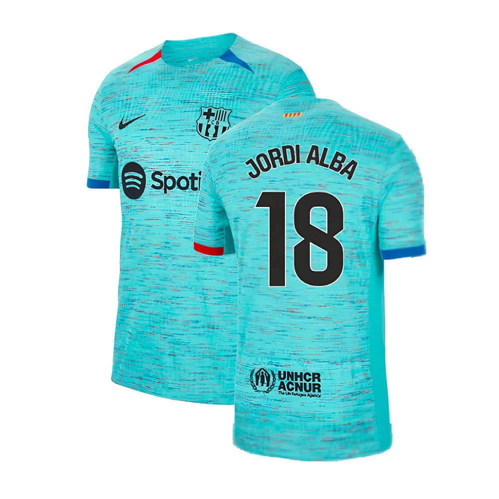 2023-2024 Barcelona Authentic Third Shirt (Jordi Alba 18)_0