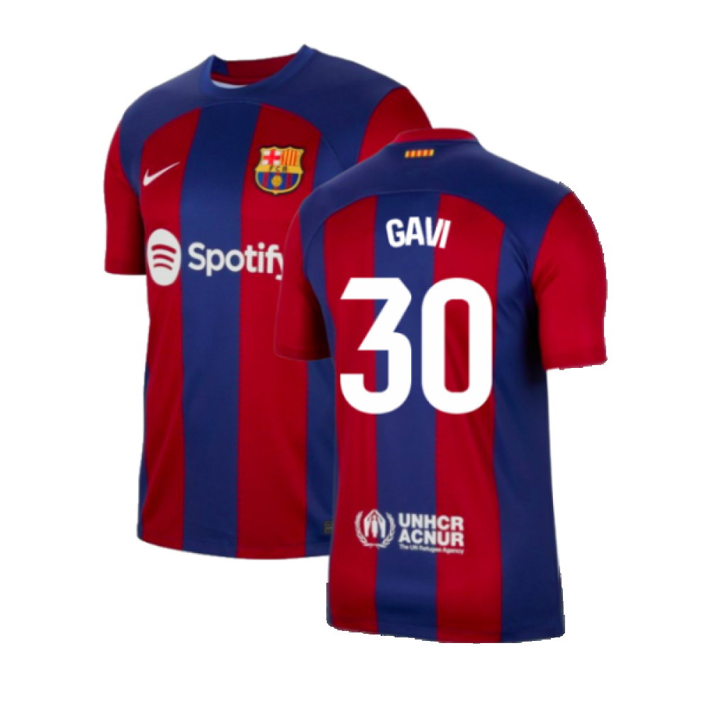 2023-2024 Barcelona Home Shirt (Gavi 30)_0