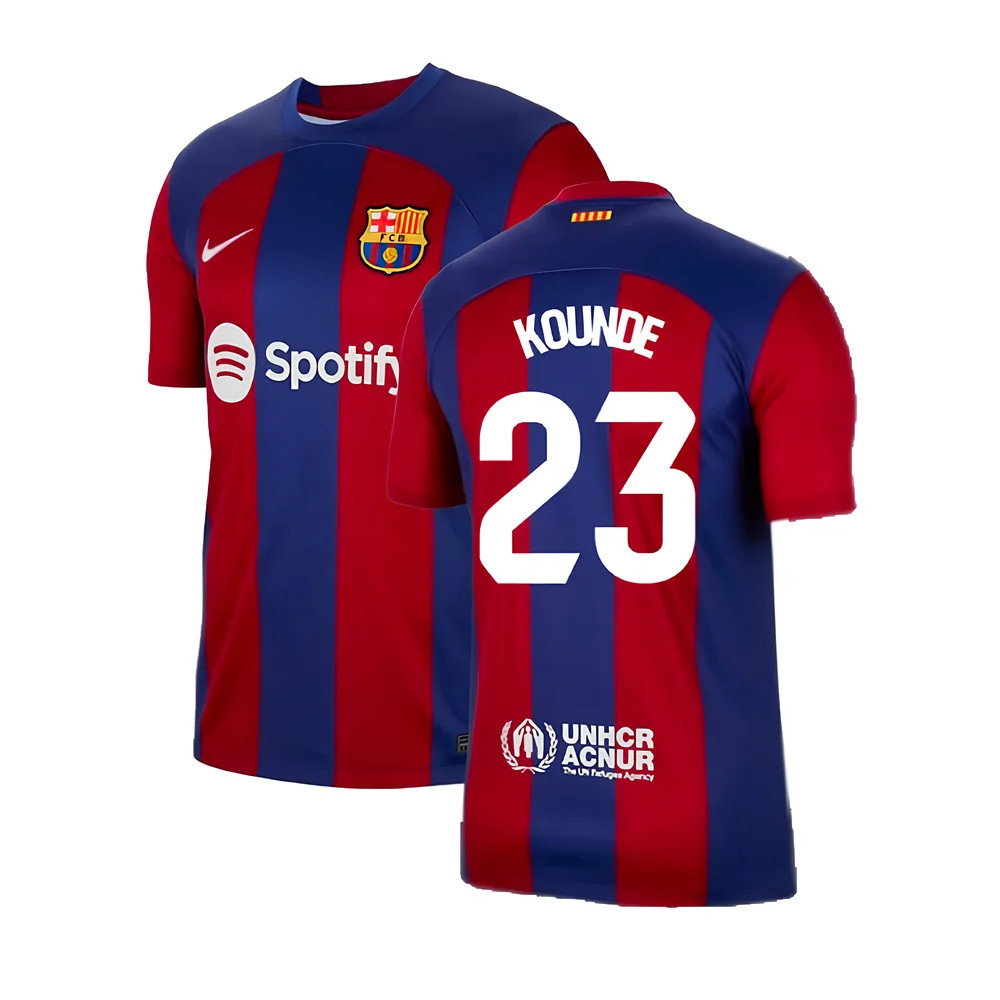 2023-2024 Barcelona Home Shirt (Kounde 23)_0