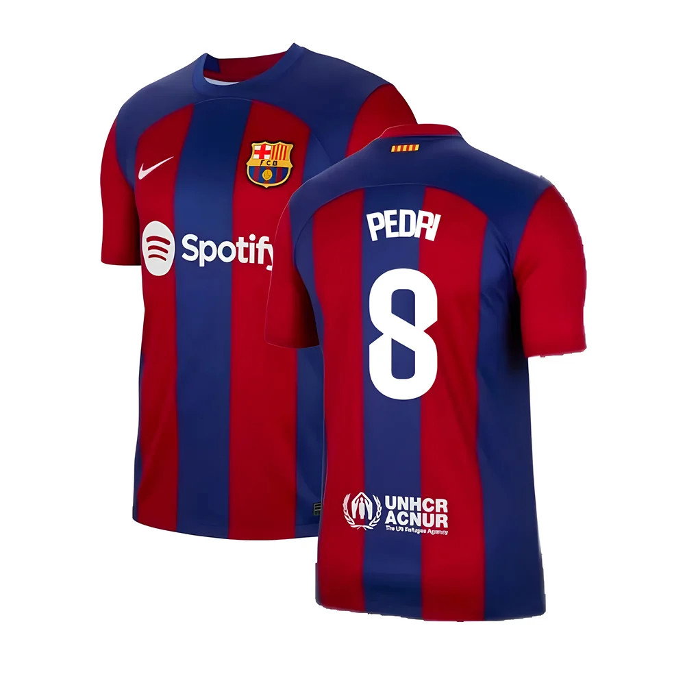 2023-2024 Barcelona Home Shirt (Pedri 8)_0