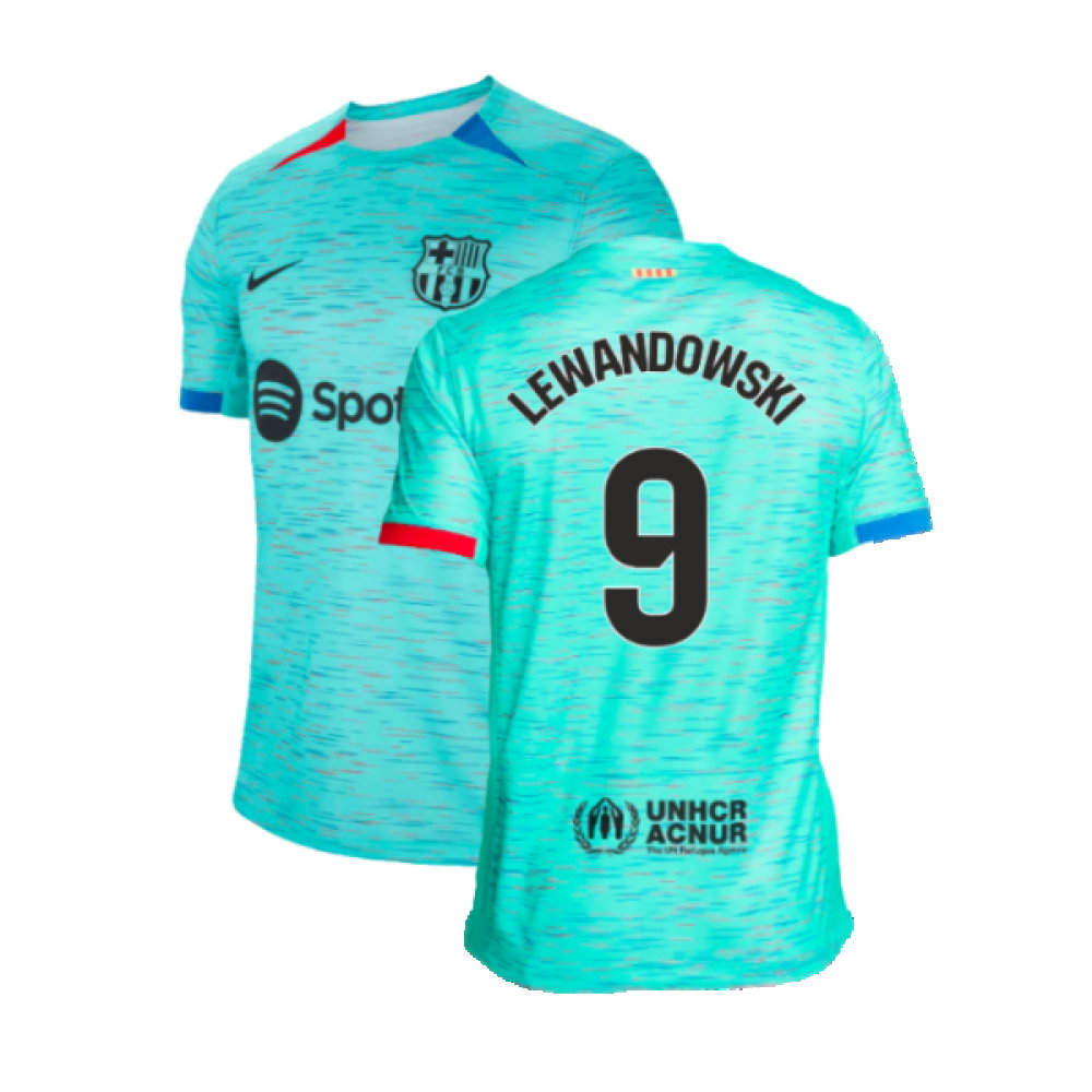 2023-2024 Barcelona Third Shirt (Lewandowski 9)_0