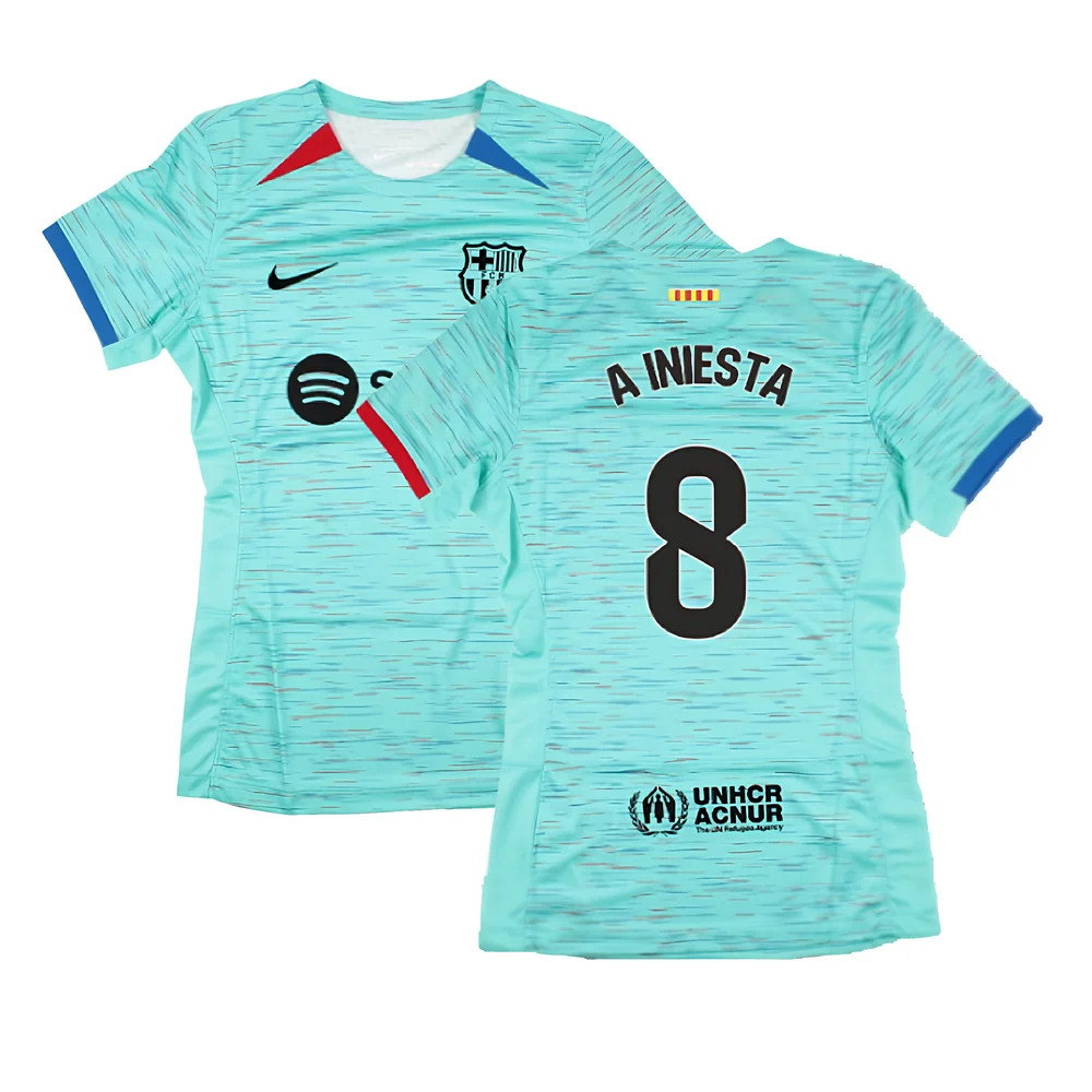 2023-2024 Barcelona Third Shirt (Womens) (A Iniesta 8)_0