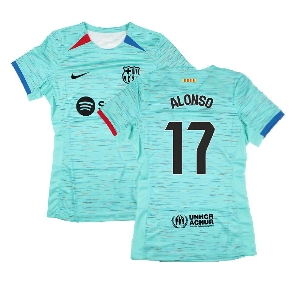 2023-2024 Barcelona Third Shirt (Womens) (Alonso 17)_0