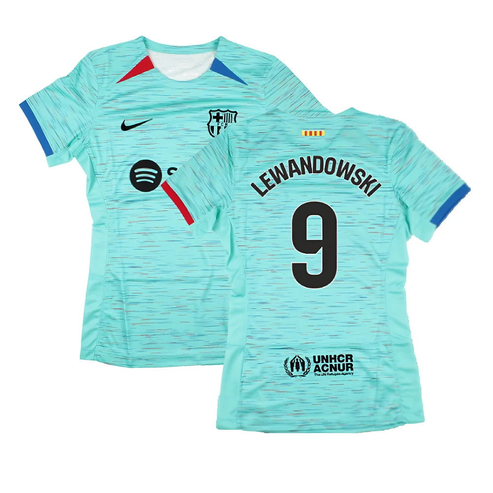 2023-2024 Barcelona Third Shirt (Womens) (Lewandowski 9)_0