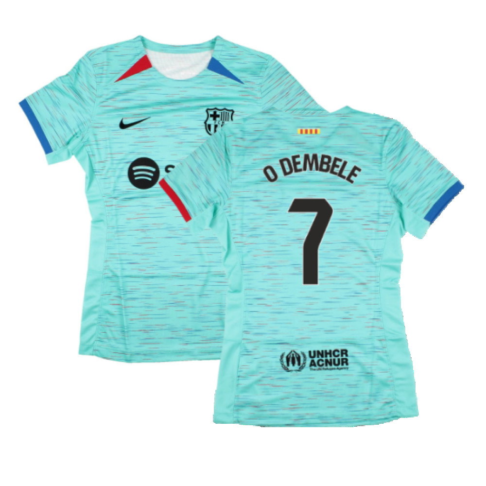 2023-2024 Barcelona Third Shirt (Womens) (O Dembele 7)_0