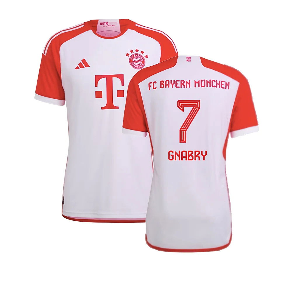 2023-2024 Bayern Munich Authentic Home Shirt (Gnabry 7)_0