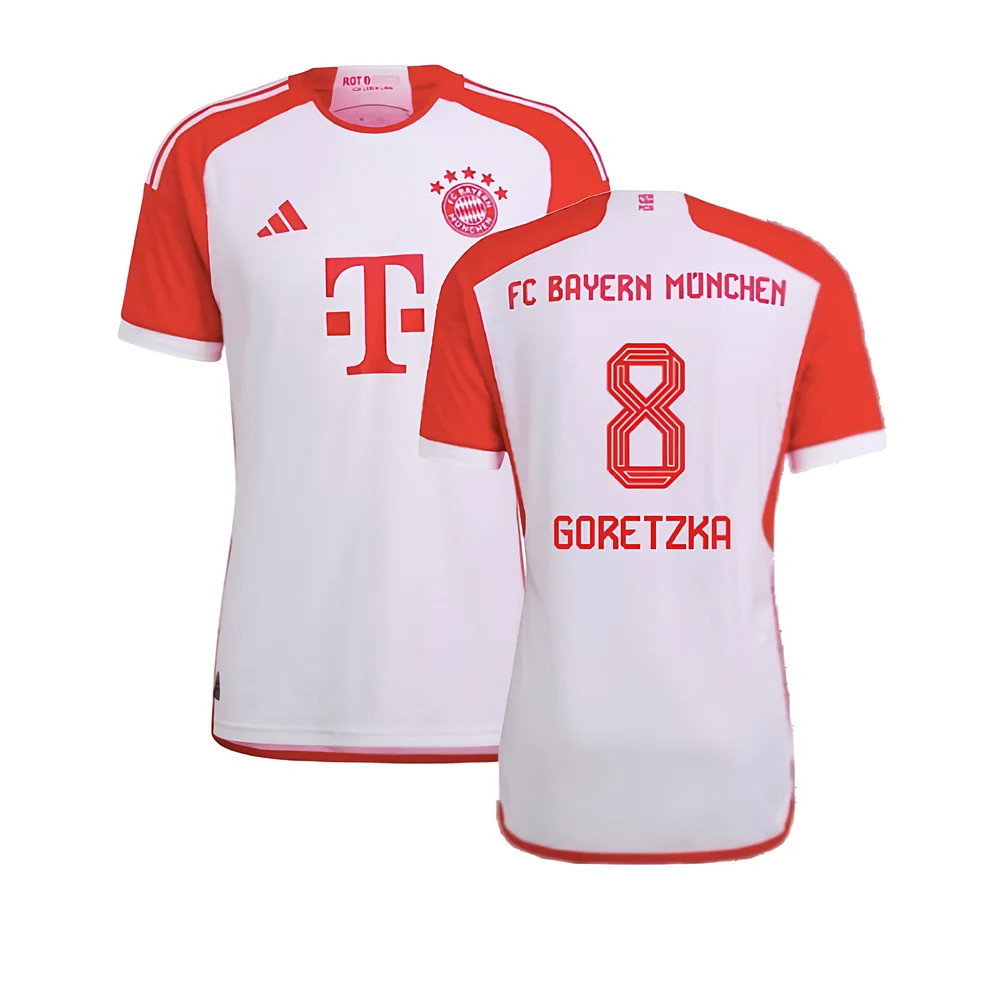 2023-2024 Bayern Munich Authentic Home Shirt (Goretzka 8)_0
