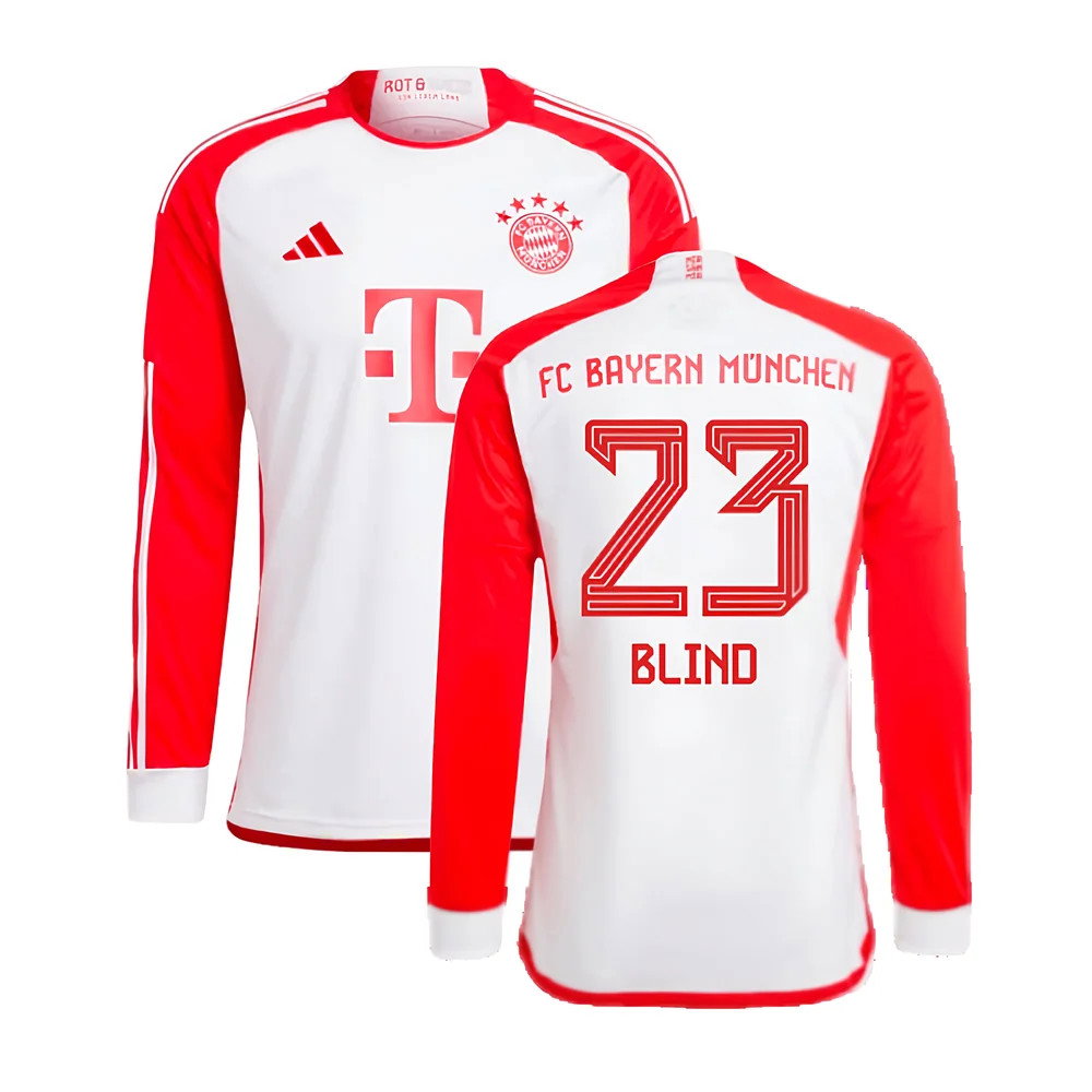 2023-2024 Bayern Munich Long Sleeve Home Shirt (Blind 23)_0
