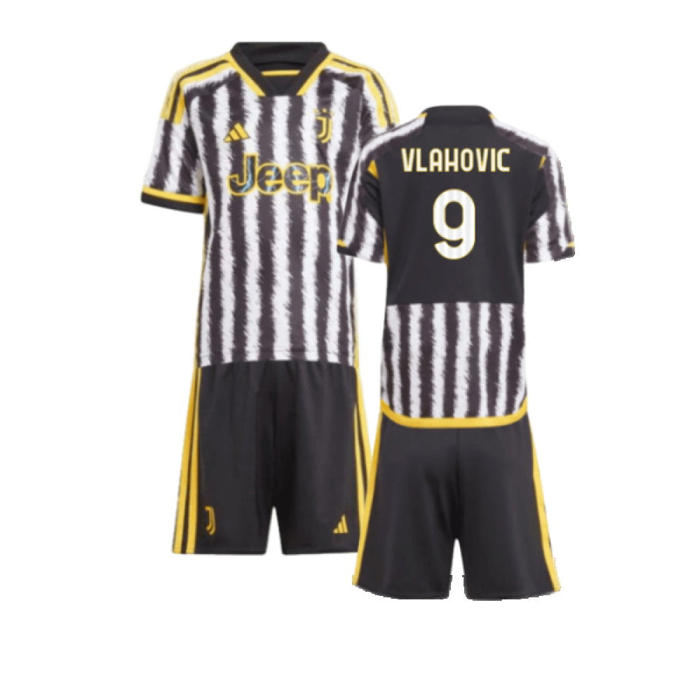 2023-2024 Juventus Home Mini Kit (VLAHOVIC 9)_0