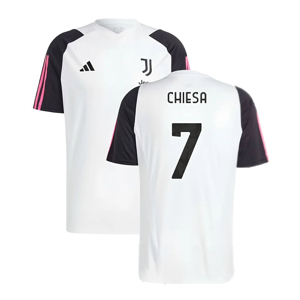 2023-2024 Juventus Training Shirt (White) (CHIESA 7)_0