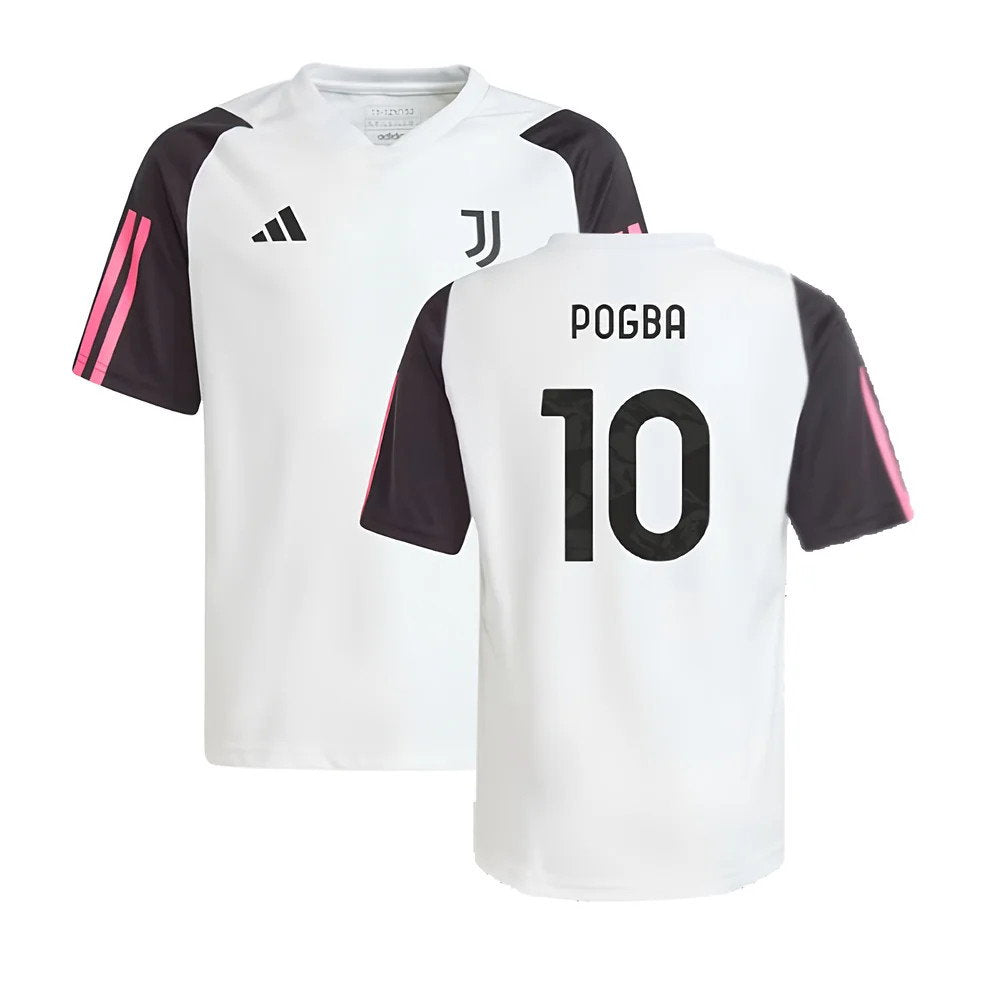 2023-2024 Juventus Training Shirt (White) - Kids (POGBA 10)_0