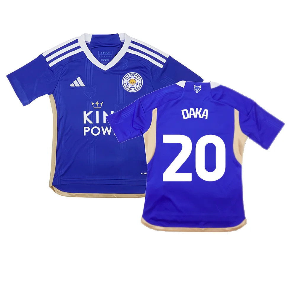 2023-2024 Leicester City Home Shirt (Kids) (Daka 20)_0