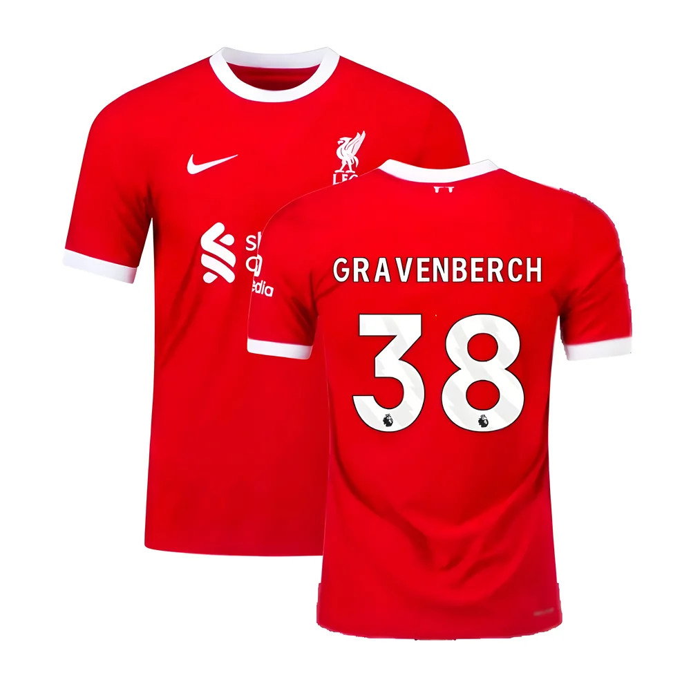 2023-2024 Liverpool Home Dri-Fit ADV Match Shirt (Gravenberch 38)_0