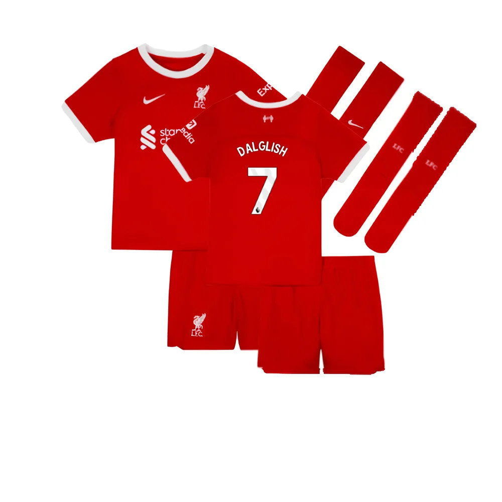 2023-2024 Liverpool Home Little Boys Mini Kit (Dalglish 7)_0