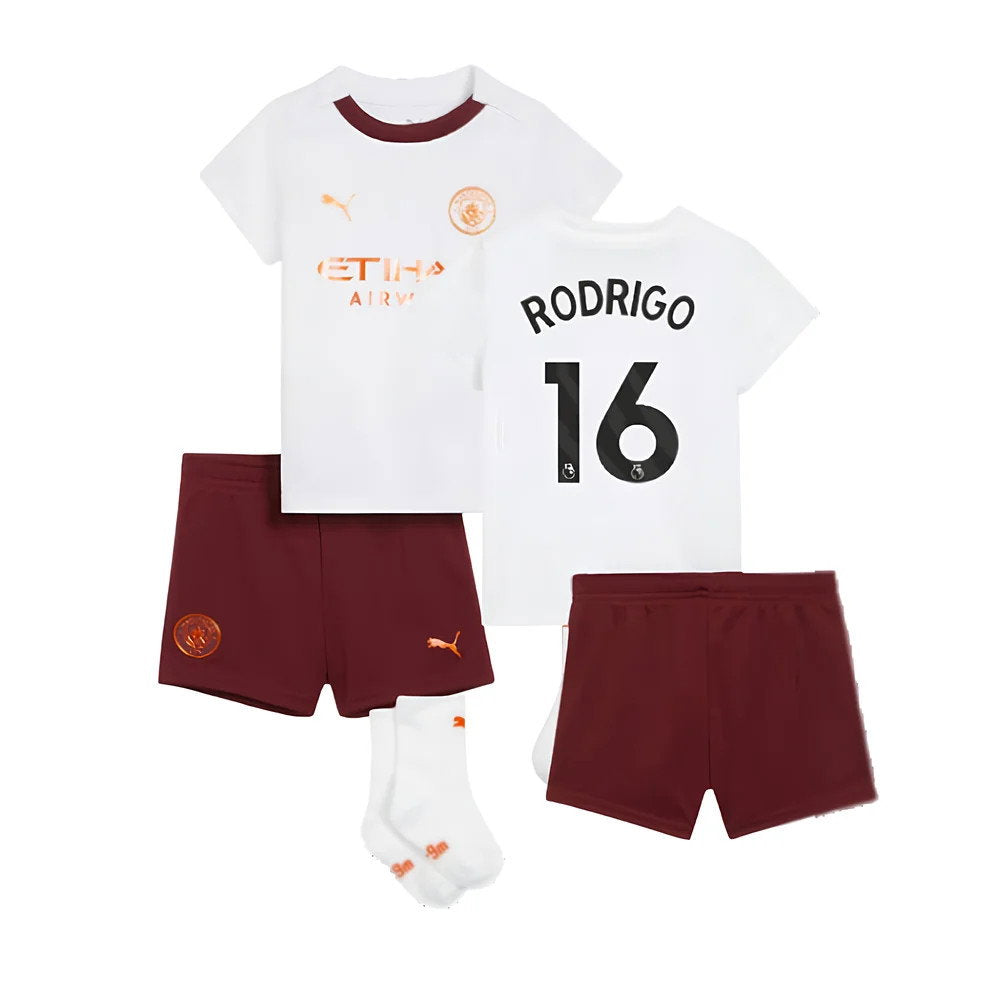 2023-2024 Man City Away Baby Kit (RODRIGO 16)_0