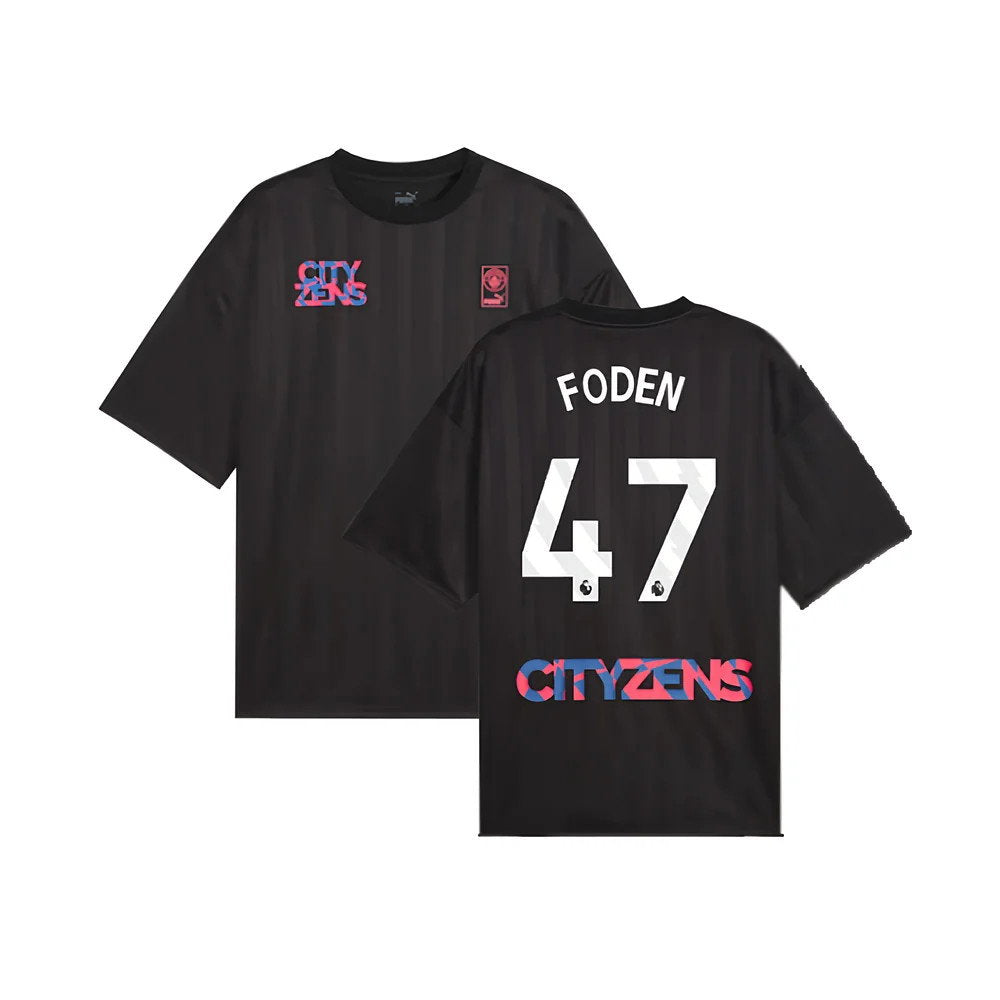 2023-2024 Man City FtblNrgy Jersey (Black) (FODEN 47)_0