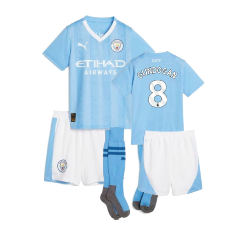 2023-2024 Man City Home Mini Kit (GUNDOGAN 8)_0