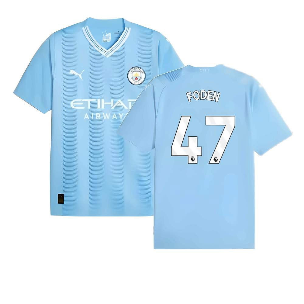 2023-2024 Man City Home Shirt (FODEN 47)_0