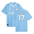 2023-2024 Man City Home Shirt (Kids) (DE BRUYNE 17)_0