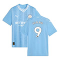 2023-2024 Man City Home Shirt (Kids) (HAALAND 9)_0