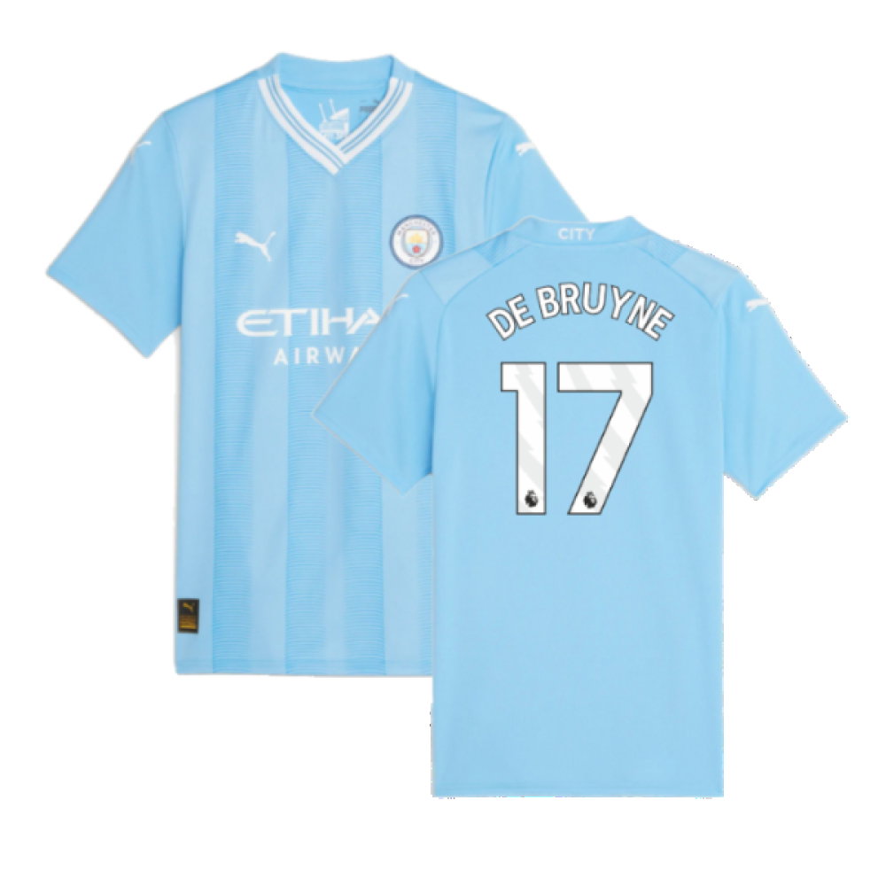 2023-2024 Man City Home Shirt (Ladies) (DE BRUYNE 17)_0