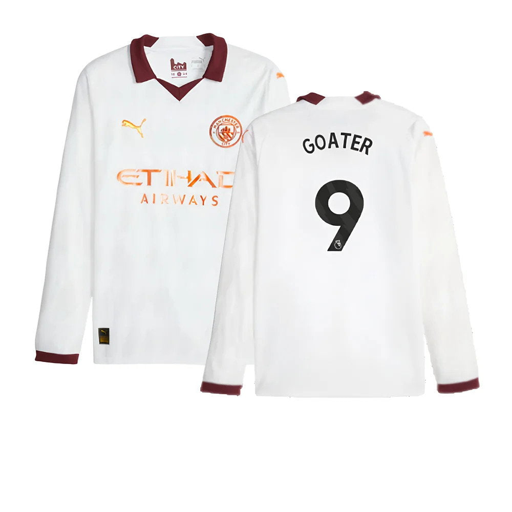 2023-2024 Man City Long Sleeve Away Shirt (GOATER 9)_0
