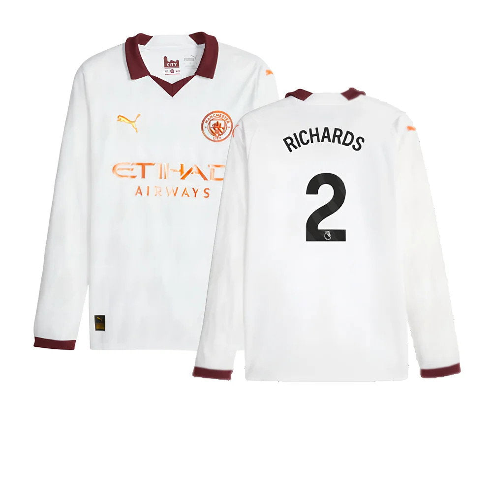 2023-2024 Man City Long Sleeve Away Shirt (RICHARDS 2)_0