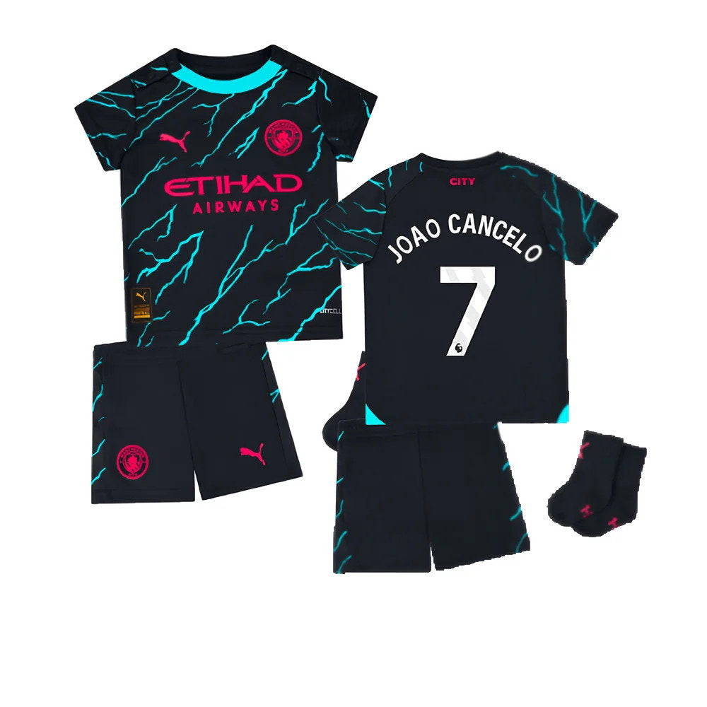 2023-2024 Man City Third Baby Kit (JOAO CANCELO 7)_0
