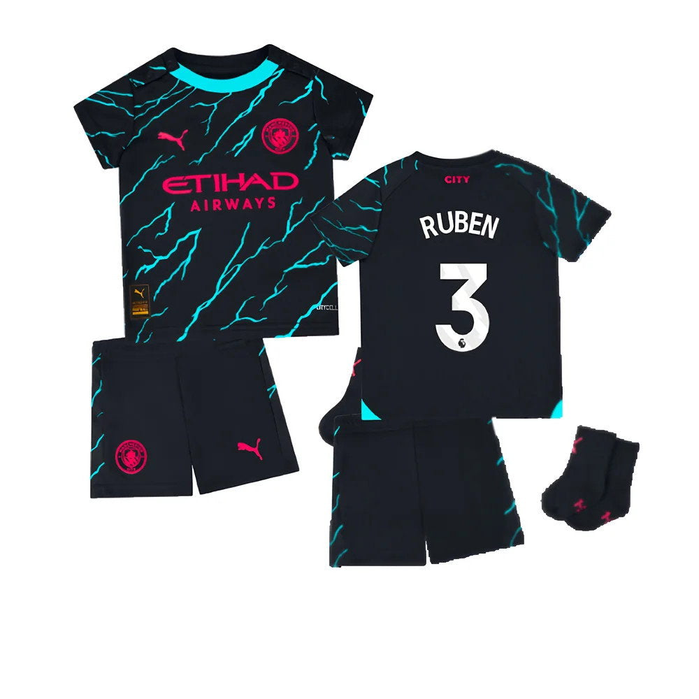 2023-2024 Man City Third Baby Kit (RUBEN 3)_0