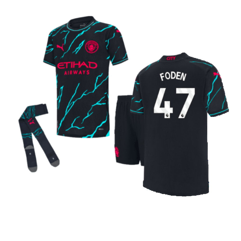 2023-2024 Man City Third Mini Kit (FODEN 47)_0