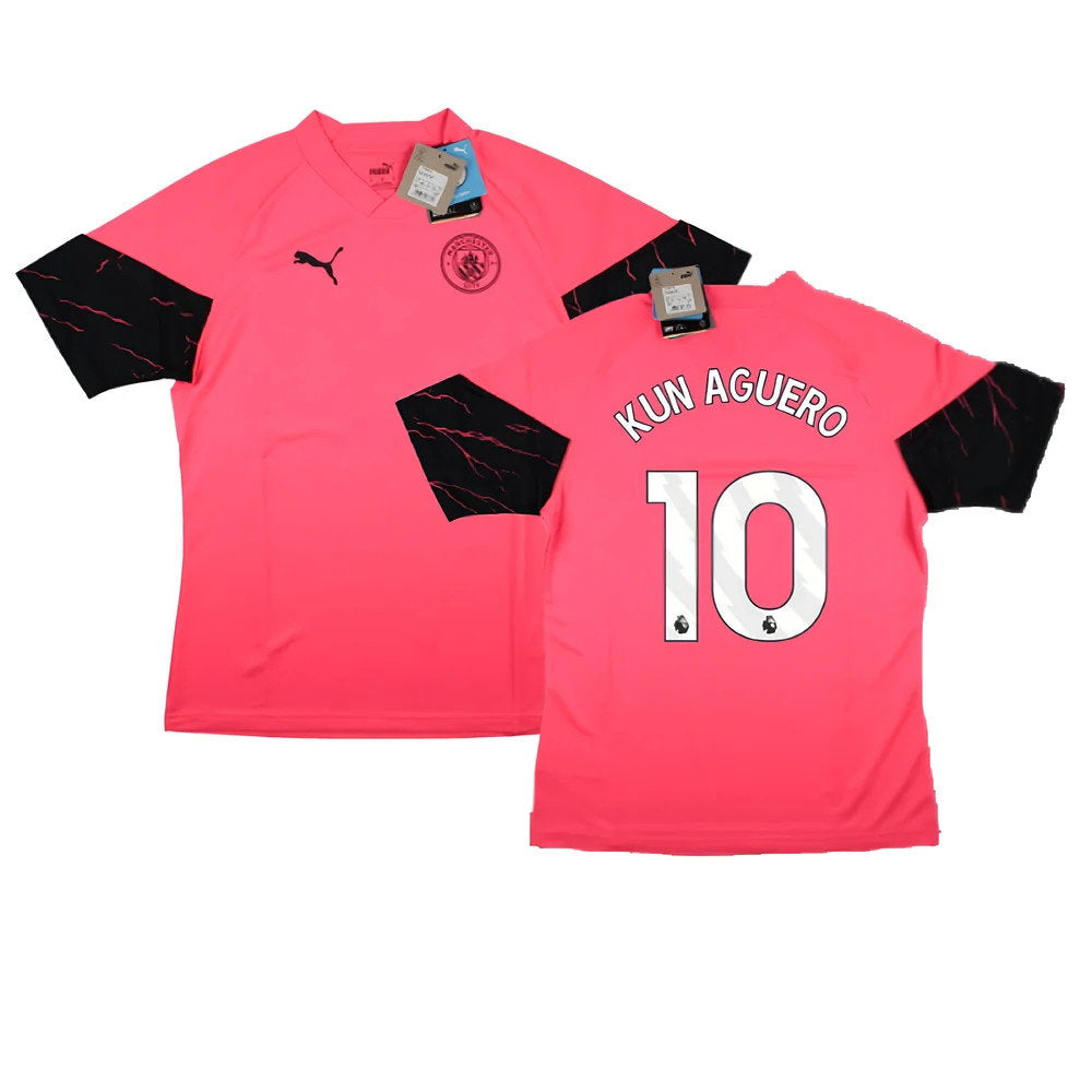 2023-2024 Man City Training Jersey (Sunset Glow) (KUN AGUERO 10)_0