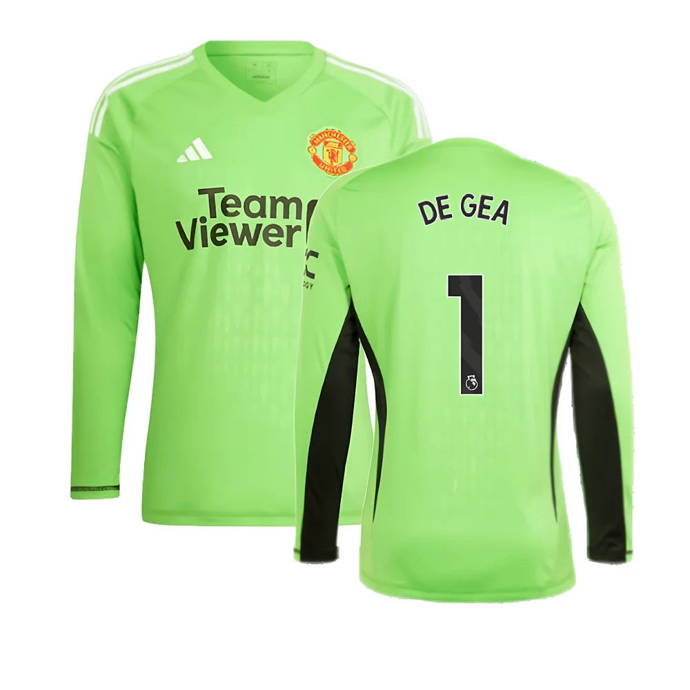 2023-2024 Man Utd Home Goalkeeper Shirt (Solar Green) (DE GEA 1)_0