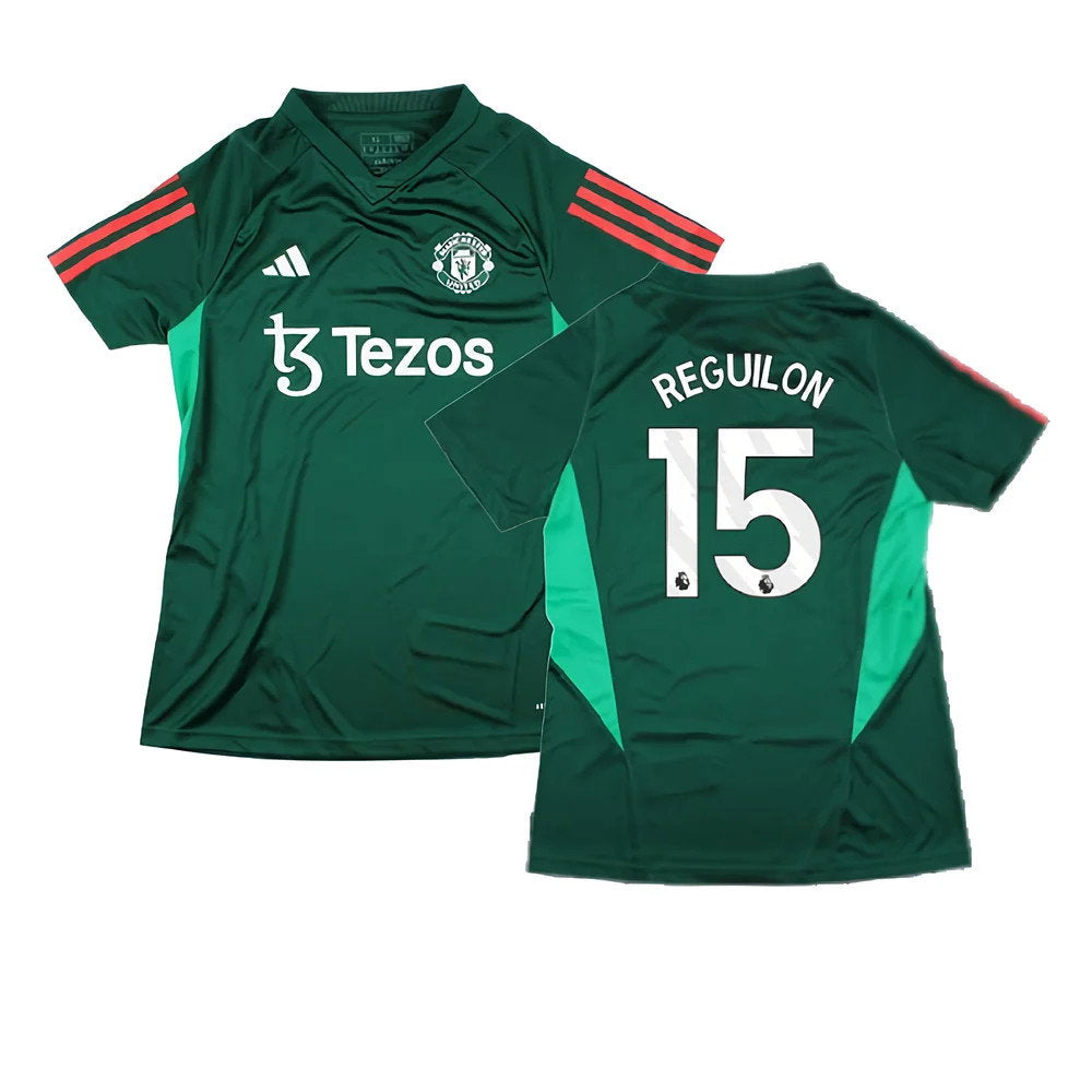 2023-2024 Man Utd Training Shirt (Green) - Ladies (Reguilon 15)_0
