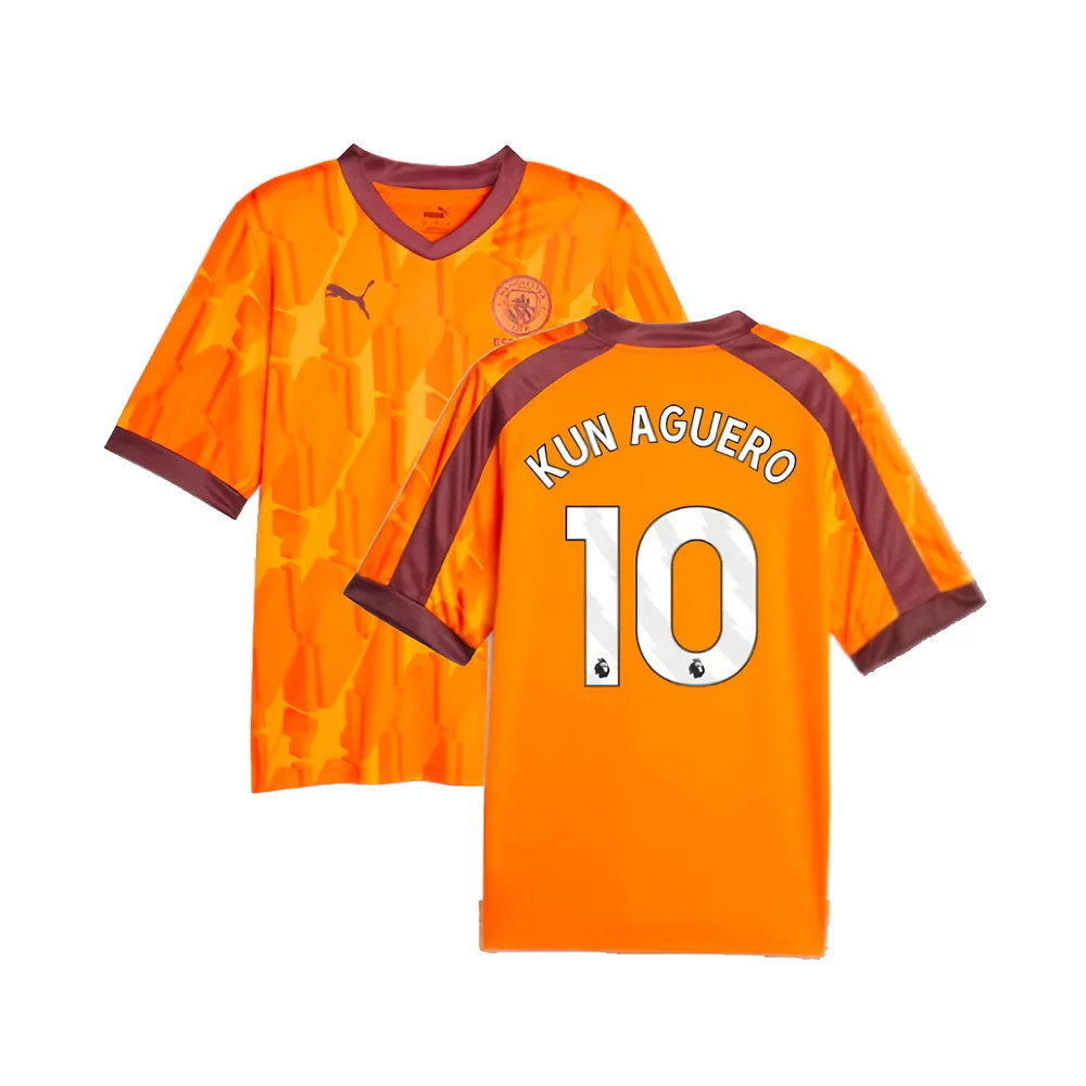 2023-2024 Manchester City eSports Jersey (Orange) (KUN AGUERO 10)_0