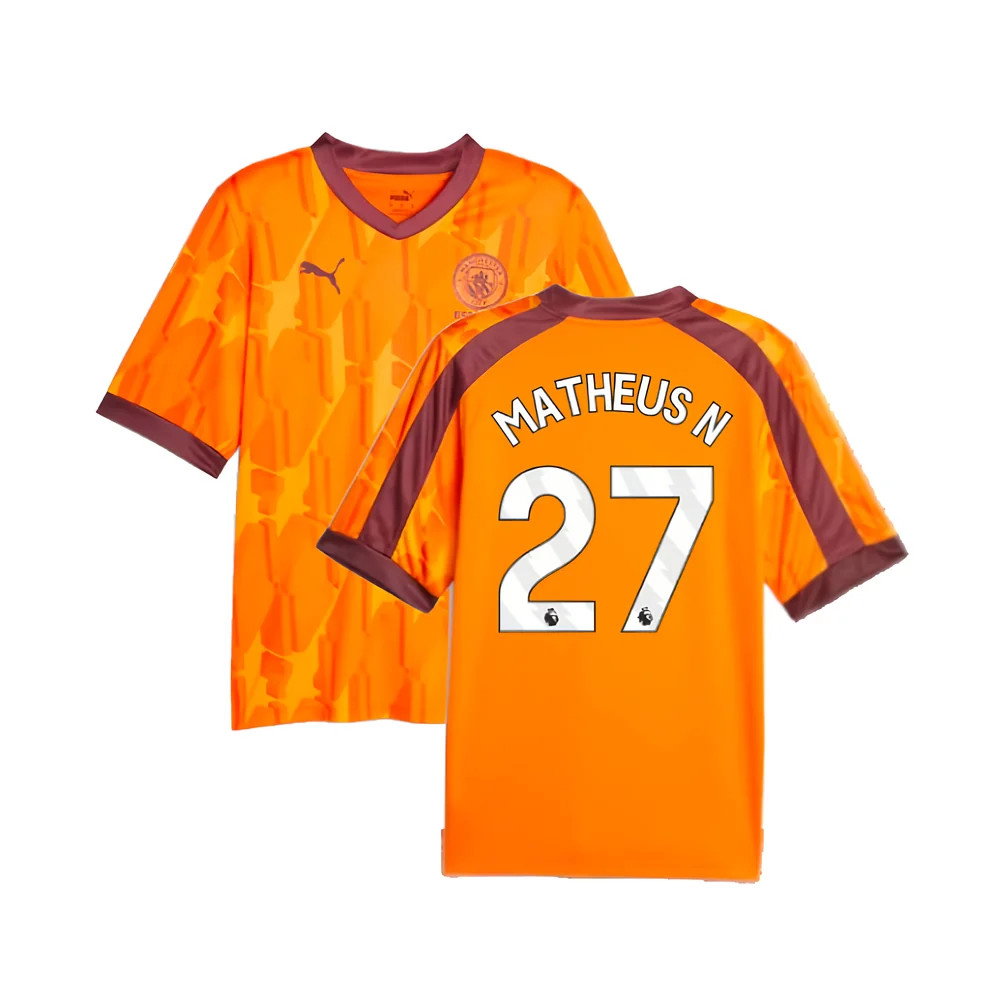2023-2024 Manchester City eSports Jersey (Orange) (Matheus N 27)_0