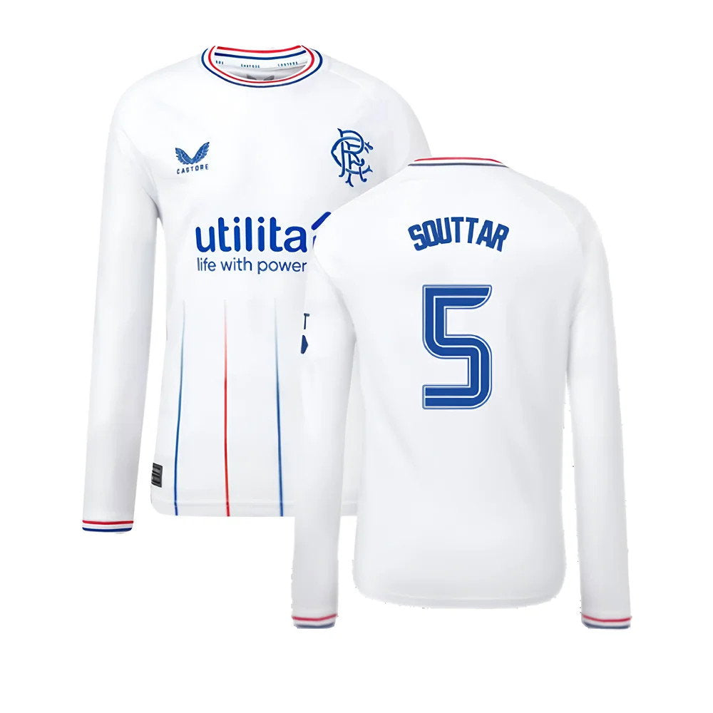 2023-2024 Rangers Away Long Sleeve Shirt (Kids) (Souttar 5)_0