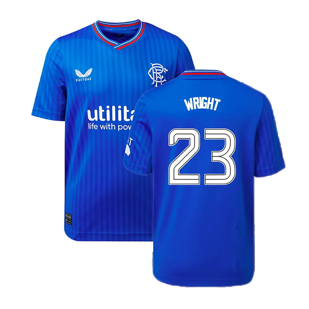 2023-2024 Rangers Home Shirt (Kids) (Wright 23)_0