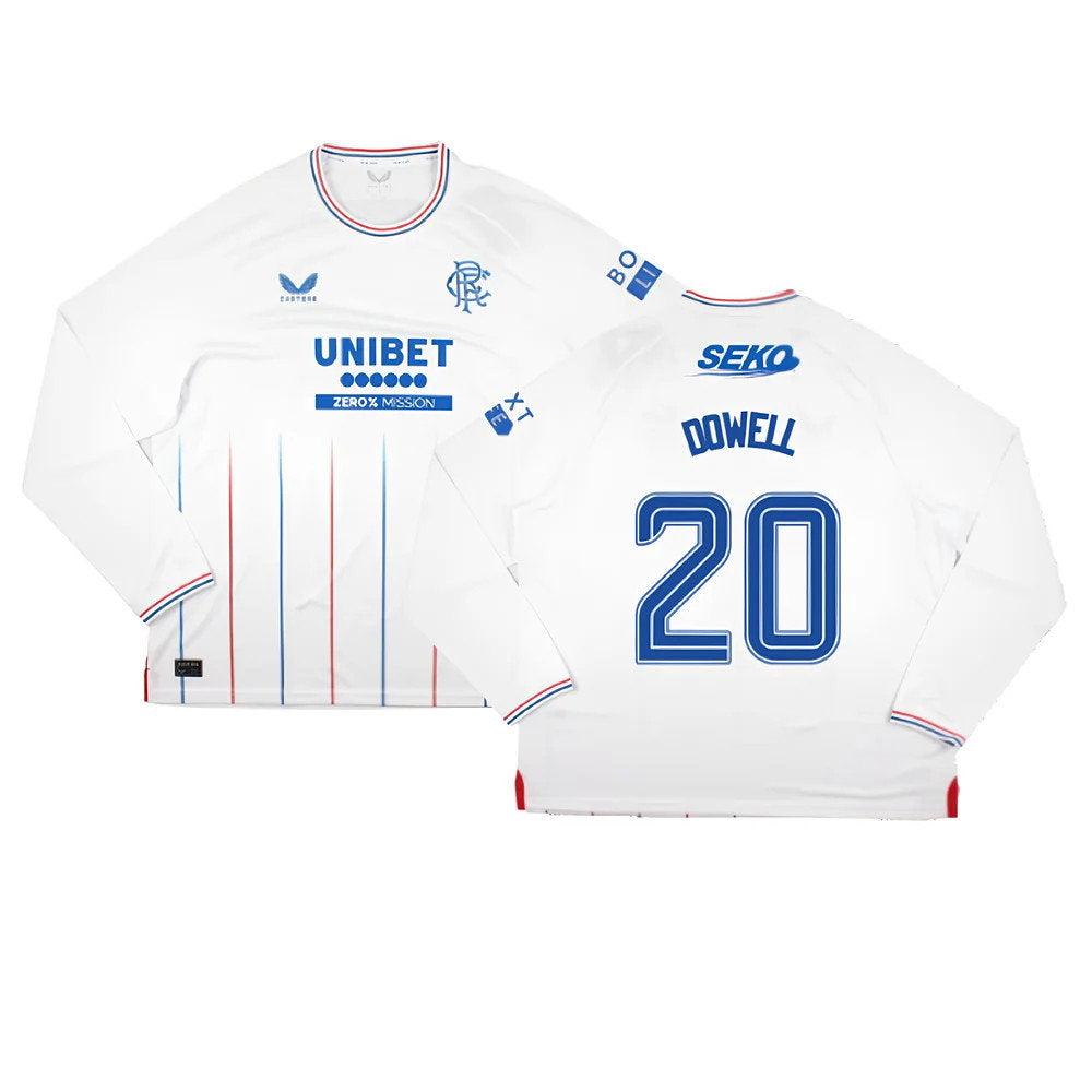 2023-2024 Rangers Long Sleeve Away Shirt (Dowell 20)_0