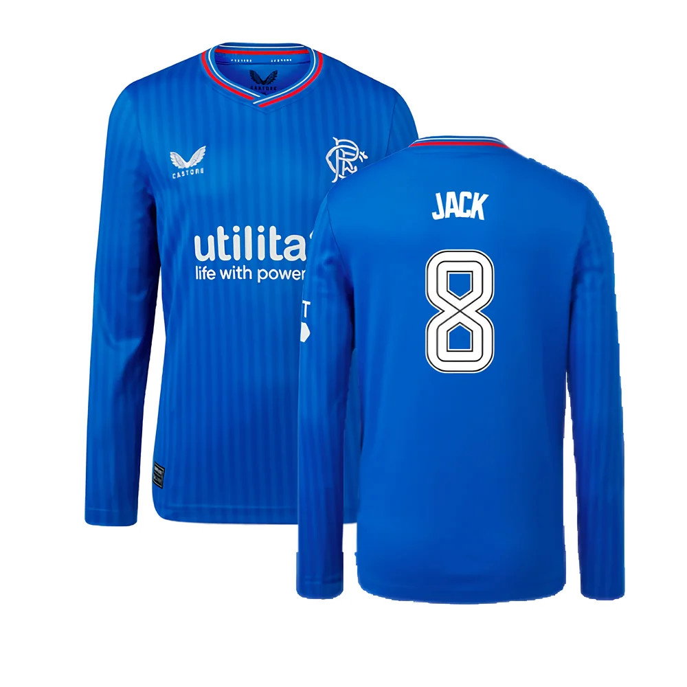 2023-2024 Rangers Long Sleeve Home Shirt (Kids) (Jack 8)_0
