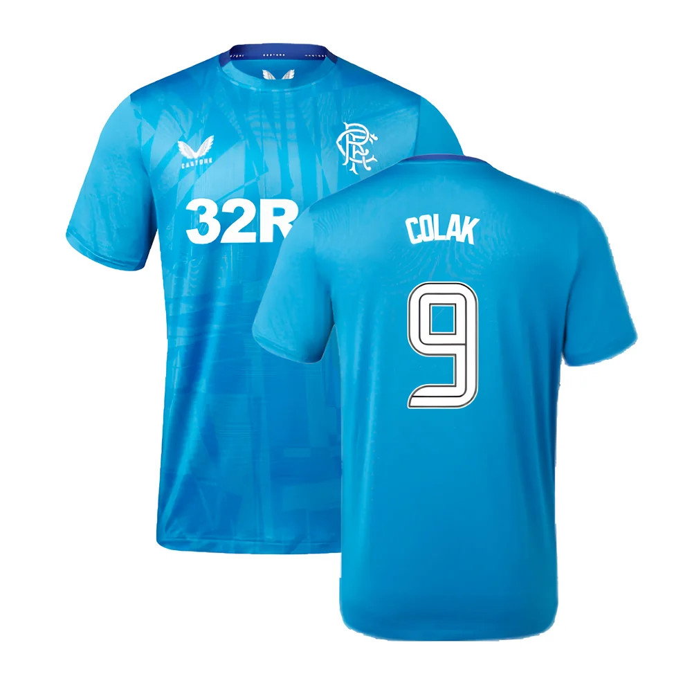 2023-2024 Rangers Players Training Tee (Deep Water) (Colak 9)_0