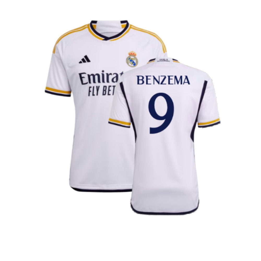 2023-2024 Real Madrid Home Shirt (Benzema 9)_0