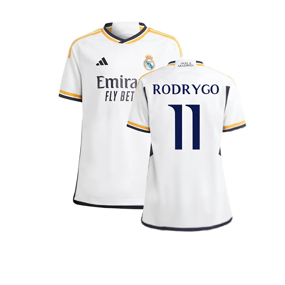 2023-2024 Real Madrid Home Shirt (Kids) (Rodrygo 11)_0