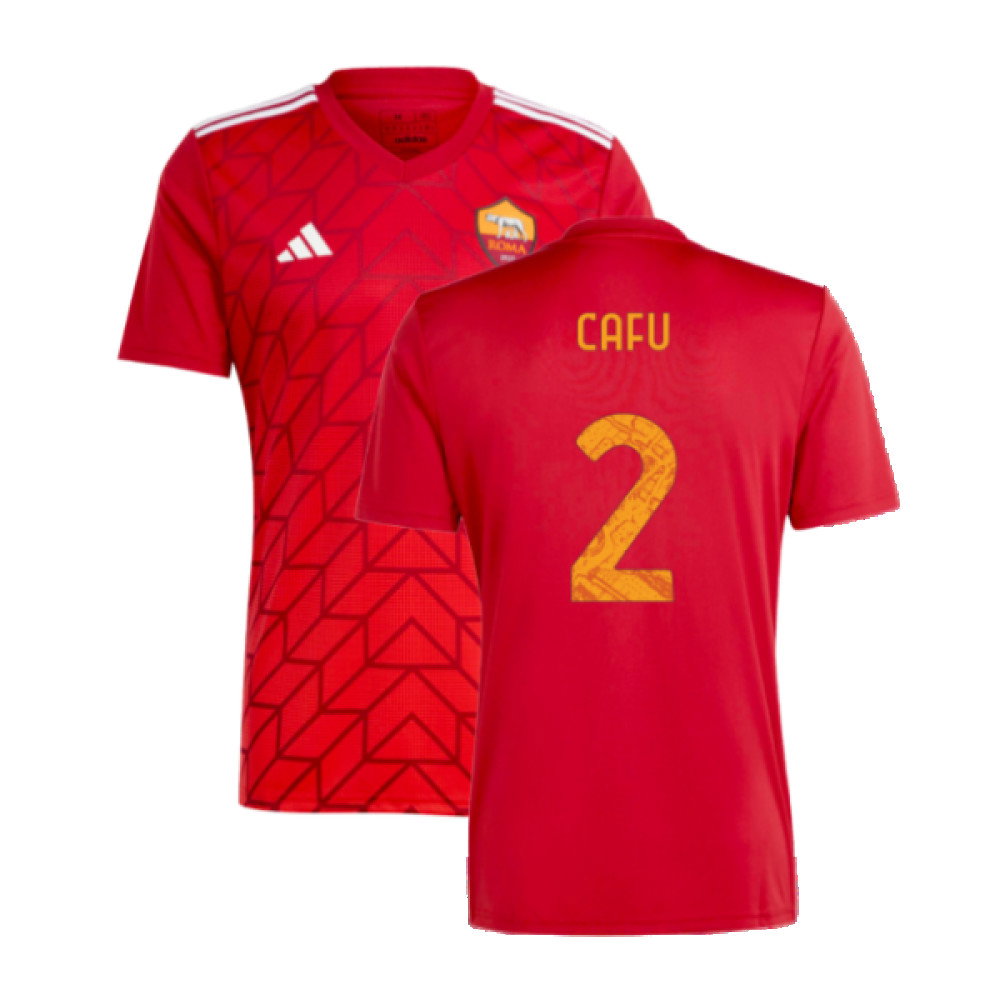 2023-2024 Roma Icon Pre-Match Shirt (Red) (CAFU 2)_0