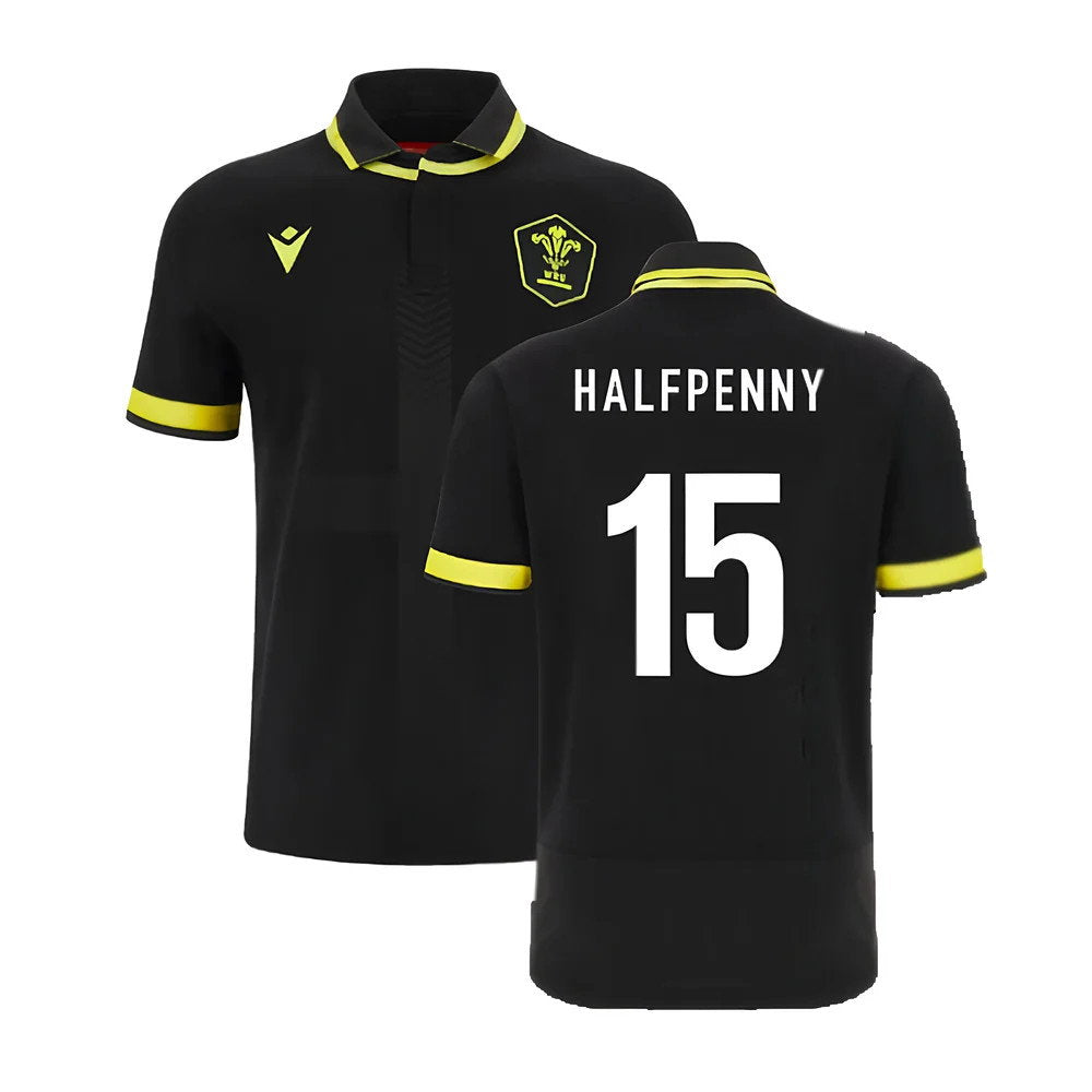 2023-2024 Wales Rugby Alternate Cotton Shirt (Halfpenny 15)_0
